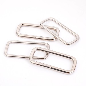 Hebilla Cuadrada Metálica de Hierro Niquelado, Accesorio Rectangular para Bolsos, Estilo Clásico, Alta Calidad - Product Image 4