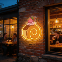 Enseigne néon LED personnalisée « Ice Cream », enseigne lumineuse, veilleuse, décoration murale pour la maison, décoration pour café et restaurant, cadeau
