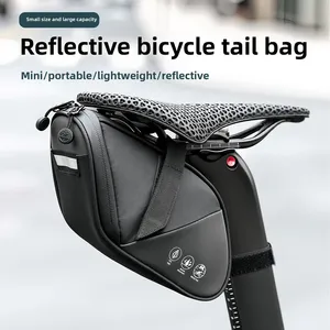 OFFBONDAGE sac de vélo 1.8L sac de selle de vélo réfléchissant étanche sac de queue de cyclisme Portable vtt route arrière Pack sous le sac de siège - Product Image 3