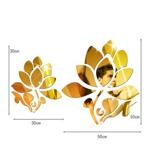 Fashion 3D Applique Mirror <b>Stickers</b> Acrylic Self-adhesive Removable <b>Wall</b> <b>Sticker</b> DIY Home Room <b>Decoration</b> <b>Wall</b> Art - Product Image 2