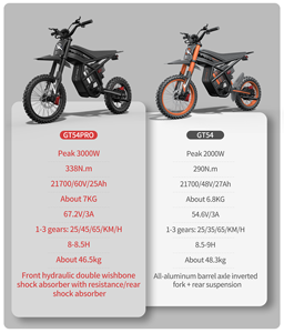 Ridingtimes GT54PRO High Performance <b>Off</b>-Road Electric Bike 3000W Motor 48V 40-60km/h - Product Image 2