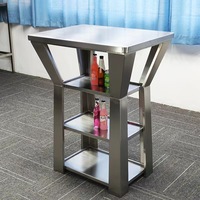 Table de bar en verre moderne de style nouveau pour discothèque, bar extérieur, bar à domicile et hôtel - Ensemble de bar personnalisable