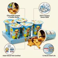 Bâtonnets de biscuits à tremper dans la crème chocolatée, certifiés HALAL, HACCP, ISO, pour les fêtes d'enfants, fabriqués par Luyuan Factory OEM