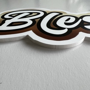 Mật độ cao 5 mét PVC bọt Thẻ quà tặng chết cắt bảng quảng cáo chi phí-hiệu quả tùy biến UV bảo vệ in bảng hiển thị - Product Image 2