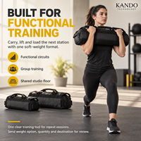 Sac de sable de fitness commercial 10-30 kg en cuir lesté pour entraînement fonctionnel, HIIT, musculation et conditionnement physique en salle de sport