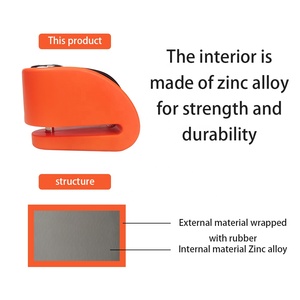 KOVIX kunci roda sepeda motor Anti Maling, kunci cakram <span class=keywords><strong>Alarm</strong></span> skuter sepeda motor 120db untuk penggunaan sepeda - Product Image 4