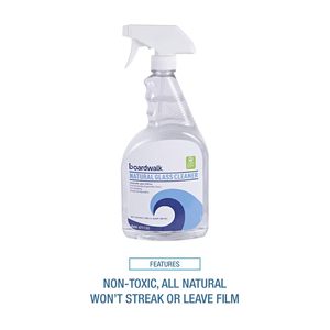 Bouteille pulvérisateur à gâchette Boardwalk 32 oz, nettoyant naturel pour verre, liquide jetable en pack de 12/carton - Product Image 2