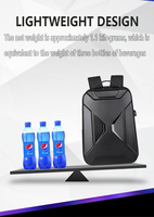 Sacs à dos pour ordinateur portable en ABS rigide de haute qualité pour hommes, imperméables, décontractés et tendance, avec port de chargement USB, vente en gros