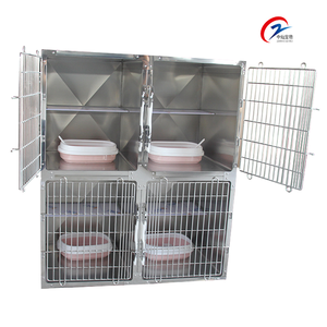 Boîtier pour chat à quatre compartiments en acier inoxydable - Product Image 4