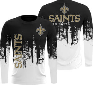 Vente en gros tous les 32 clubs de football américain mode équipes de sport homme Detroit Lions chemise à manches longues - Product Image 6