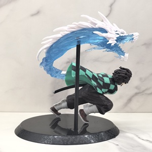 Demon Slayer kimetsu NO yaiba ฟิกเกอร์ใหม่ zenitsu เสาไฟ tanjiro เครื่องประดับอะนิเมะต่อพ่วงตกแต่งแชสซี - Product Image 3