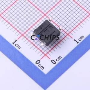 YTS1K0122BRG00 Tactile Switch SMD,6x6mm Switch Single Pole Single Throw Round Button 2.5N Vertical Mount - Product Image 2