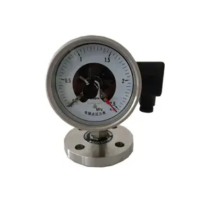 Medidor de presión de contacto eléctrico, conexión de rosca de 100mm, PRECISIÓN DE 60mpa de grado 1,6