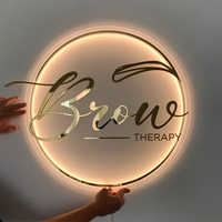 Boîte à lumière LED 3D rétroéclairée pour extérieur, formes personnalisables, étanche IP65, enseigne publicitaire pour entreprises