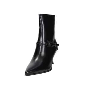 Botines de Mujer Laura Biagiotti, Tacón Negro, Punta Puntiaguda, Tacón Medio - Product Image 2