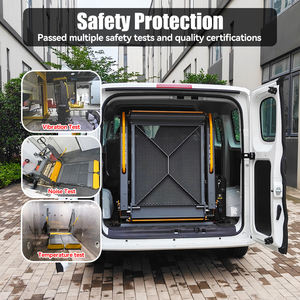 Kursi roda listrik hidrolik, kursi roda Platform angkat Retrofit kendaraan Lift untuk orang cacat truk Bus pintu belakang - Product Image 5