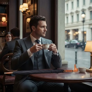 Vintage Personalized Duck Head Wood Handle Advertising <b>Umbrella</b> Business Gifts Straight Long <b>Windproof</b> Manual Pure Color - Product Image 2