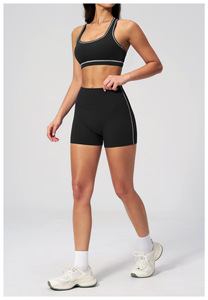 Set Yoga G TOP per Donne - <span class=keywords><strong>Leggings</strong></span> a <span class=keywords><strong>Vita</strong></span> <span class=keywords><strong>Alta</strong></span> per <span class=keywords><strong>Fitness</strong></span> ad Asciugatura Rapida ed Esercizio Intenso, Completo Corto per Signore - Product Image 6