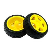 40g Roue en caoutchouc Robot Tracing Patrol Accessoires de voiture Roue de châssis Pneu de voiture intelligent