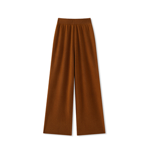 Pantalon en laine pour femme, automne, écologique, ample, taille élastique, léger, respirant, haut de gamme, élégant, doux, respectueux de la peau - Product Image 5