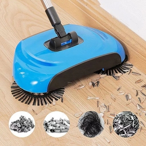 Juego de escoba y recogedor de plástico multifuncional con mango largo para limpieza de suelos y alfombras, ideal para la eliminación de polvo y basura en el hogar. - Product Image 5