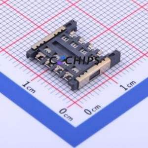 SMO-1580 SIM Card Connector SMD Connector Plug-In Type Micro SIM Card Card Holder 2.3mm - Product Image 2
