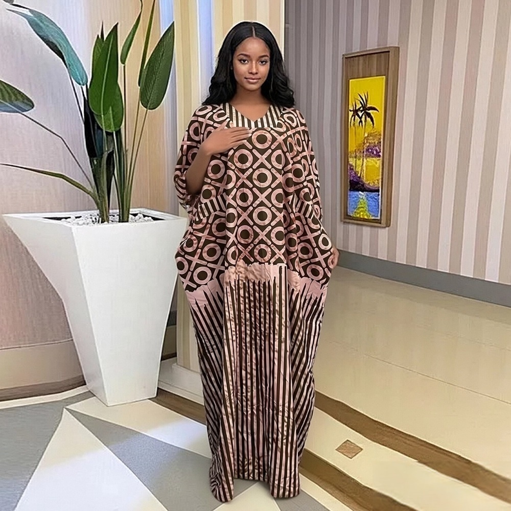 knee length dresses for ladies Nigeria Traditional African Beautiful Women Dress – Ladybee main image 0