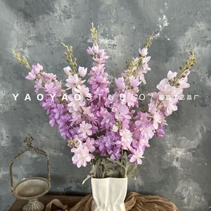 RK176 Nouvelle <span class=keywords><strong>Fleur</strong></span> Artificielle de Mariage Delphinium pour Décoration de Mariage et de Maison, Décoration de Chemin, <span class=keywords><strong>Fleur</strong></span> en Soie - Product Image 3