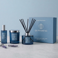 Diffuseur de parfum d'ambiance personnalisé, ensemble de diffuseurs à bâtonnets et bougies personnalisés, coffret cadeau diffuseur à bâtonnets et bougies personnalisés avec boîte
