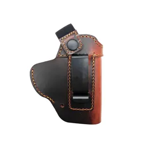 Leather Gun Holster Wholesale Custom Concealed Carry Universal General Genuine Leather Gun Holster