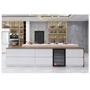 Cbmmart 2025 thiết kế mới tùy chỉnh nhà bếp tủ nhà máy Modular Set hiện đại ván ép nhà bếp lưu trữ đảo - Product Image 3