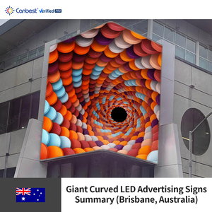 Canbest Apro P5 5.7 mét 3840 + 2880 x5440mm 12.6 + 9.45 x17.85ft ngoài trời cong góc quảng cáo biển quảng cáo LED hiển thị trong Úc - Product Image 4
