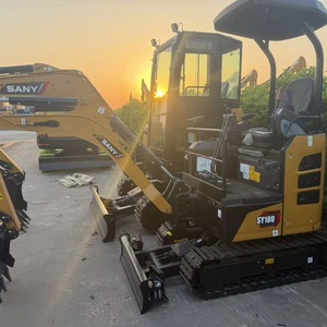 Mini-excavatrice SANY SY18U de 1,2 tonne, équipement de construction d'occasion avec godet de terrassement - Product Image 3