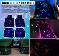 Tapis de sol universels pour voiture, accessoires auto, tapis en fibre optique LED Starlight, 7 couleurs, imperméables, antidérapants, contrôle par application à distance, IP68