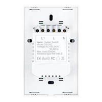 Interrupteur mural tactile WiFi de type 120, 20A, adapté au chauffe-eau, à la chaudière, au contrôleur de puissance, application intelligente Tuya, interrupteur programmable