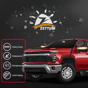 Housse de rétroviseur de <span class=keywords><strong>pare</strong></span>-<span class=keywords><strong>brise</strong></span> de voiture Zettum 600D imperméable coupe-vent protection contre la glace/la neige protection hivernale contre le gel et la <span class=keywords><strong>grêle</strong></span> robuste - Product Image 3