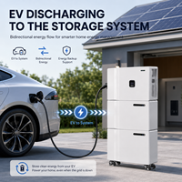 Système de stockage d'énergie solaire domestique OLINK 15kWh 30kWh, batterie LiFePO4 empilable, onduleur hybride tout-en-un, station de charge solaire pour véhicules électriques