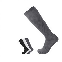 Chaussettes de compression en fibre de bambou personnalisées, antibactériennes, déodorantes, absorbant la transpiration, technologie tricotée pour le sport et l'exercice