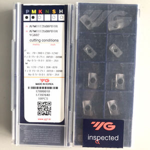 Insertos de Carburo APMT113508PDTR YG602, Herramientas de Corte OEM Personalizables, Herramienta de Torneado de Carburo de Tungsteno, Cuchilla de 10 mm, Grosor de 2.0 mm - Product Image 3