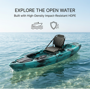 <span class=keywords><strong>Prix</strong></span> <span class=keywords><strong>de</strong></span> gros Kayak <span class=keywords><strong>de</strong></span> pêche et canoë à rames <span class=keywords><strong>de</strong></span> 8 pieds, en polymère LLDPE, avec chaise surélevée, pour une personne, pour lac et rivière, avec empiècements Teal Splicing - Product Image 1