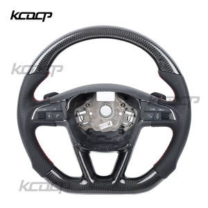 Volante de Fibra de Carbono con LED para <span class=keywords><strong>Seat</strong></span> León MK3 Cupra - Product Image 1