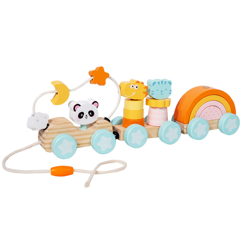 Three-section animal train