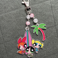 Porte-clés en acrylique transparent personnalisé avec impression d'anime, porte-clés en époxy promotionnel