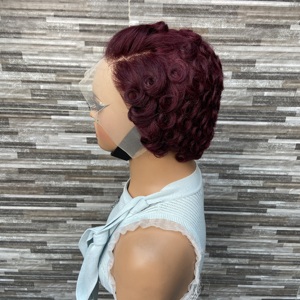 วิกผมทรงพิกซี่คัท YWhair Chioma รุ่นใหม่ ขายดี ผมบราซิล<span class=keywords><strong>สั้น</strong></span>สำหรับวิกผมหยิก สีดำธรรมชาติ ผมแท้ 100% สำหรับ<span class=keywords><strong>ผู้หญิง</strong></span>ผิวสี - Product Image 3