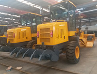 NIVO 65kw mini niveleuse 6ton PY80V 80hp route rouleau niveleuse moteur ou pièces ou 120hp à 360hp travail en option avec pavé d'asphalte