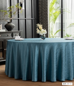 Mantel <span class=keywords><strong>Rectangular</strong></span> Grande con Diseño Redondo <span class=keywords><strong>para</strong></span> Banquetes de Hotel, Bodas y Eventos, Caminos de <span class=keywords><strong>Mesa</strong></span> al por Mayor - Product Image 6