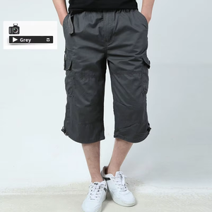 Shorts Cargo Homme en Twill de Coton Élastique, Coupe Décontractée, Multi-Poches, Longueur 3/4 (Sous le Genou) – Vente en Gros pour l'Été - Product Image 3