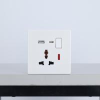 Nouveau UK Standard 16A 250V panneau d'interrupteur mural Style rétro interrupteur électrique à 4 voies avec écran tactile livraison à domicile gratuite
