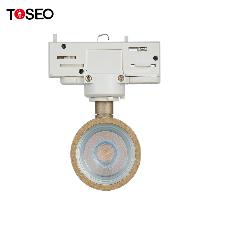 Pure Aluminium Adjustable Magnetic track Lights Gu10 Front Replace Bulb Track Light Fixture
