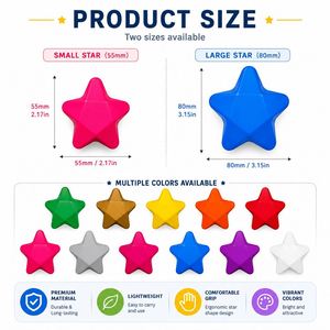 Custom logo Events Schools Brand Giveaways PU Foam Star Stress Relief Toy Soft Slow <b>Rebound</b> Squeeze Star Promotional Gift - Product Image 3